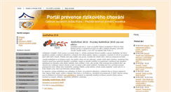 Desktop Screenshot of prevence-praha.cz